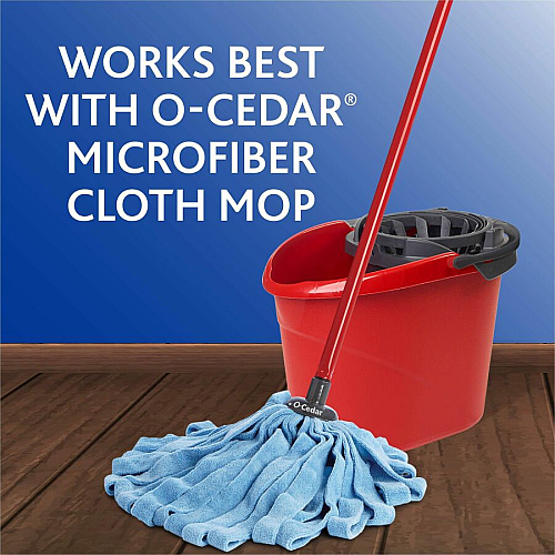 O-Cedar QuickWring Bucket 2.50 gal - Handle, Wringer - Red, Gray - 1 Each (164196)
