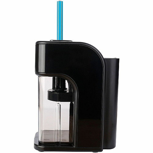 Business Source Electric Pencil Sharpener Helical - AC Adapter, DC Adapter Powered - Black - 1 Each (BSN84200)