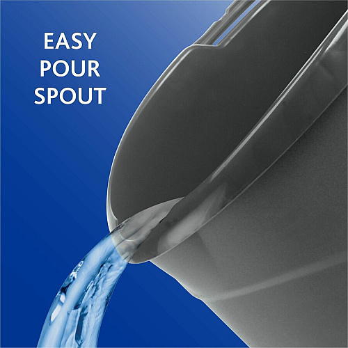 O-Cedar Easy Pour Bucket 3 gal - Splash Resistant, Durable, Handle - Plastic - Gray - 1 Each (152592)