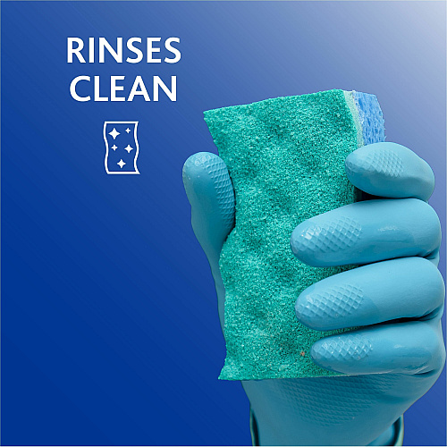 O-Cedar Scrunge Non-Scratch Scrub Sponge 4.2" Width x 2.6" Depth x 4.2" Length - 2 / Pack - Cellulose, Synthetic Fiber - Multi, Blue, Green (169431)
