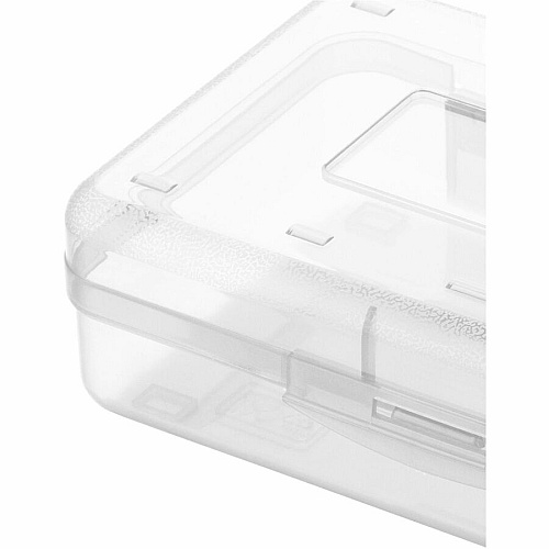 Business Source Carrying Case Pencil, Writing Utensils, Supplies - Clear Polypropylene Body - 1 Each (BSN49272)