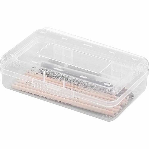 Business Source Carrying Case Pencil, Writing Utensils, Supplies - Clear Polypropylene Body - 1 Each (BSN49272)
