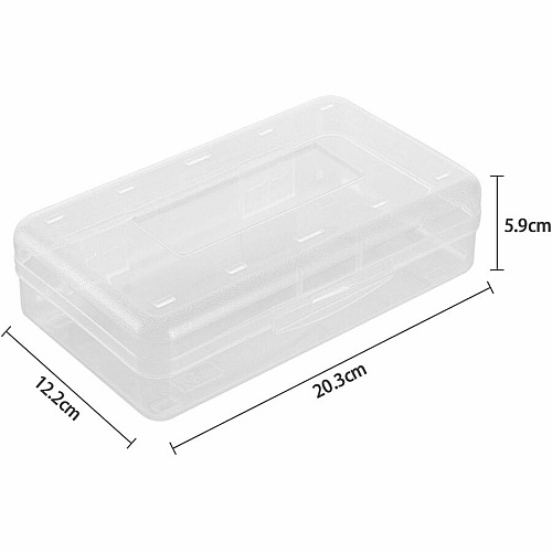 Business Source Carrying Case Pencil, Writing Utensils, Supplies - Clear Polypropylene Body - 1 Each (BSN49272)