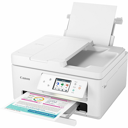 Canon PIXMA TR7820 Wireless Inkjet Multifunction Printer - Color - White
