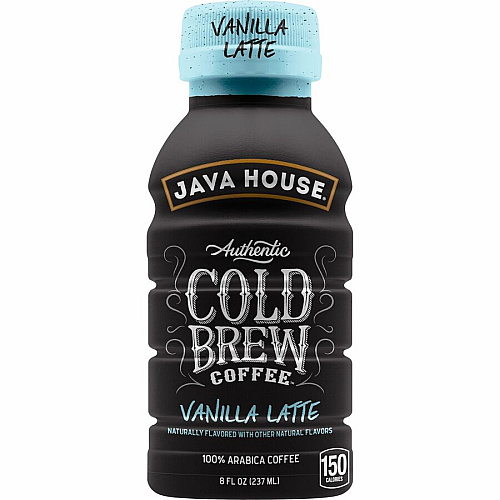 Java House Cold Brew Milk Vanilla Latte Bottles 8 fl oz - Vanilla Latte - 6 / Box (FA10E080)