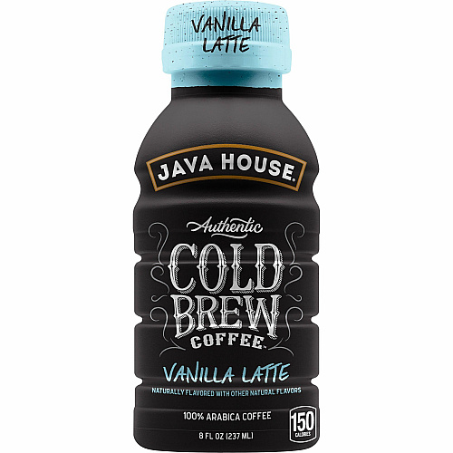 Java House Cold Brew Milk Vanilla Latte Bottles 8 fl oz - Vanilla Latte - 6 / Box (FA10E080)