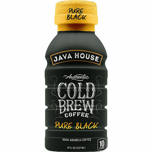 Java House Cold Brew Colombian Black Coffee Bottles Black Coffee - 8 fl oz - Colombian - 6 / Box (FC109080)