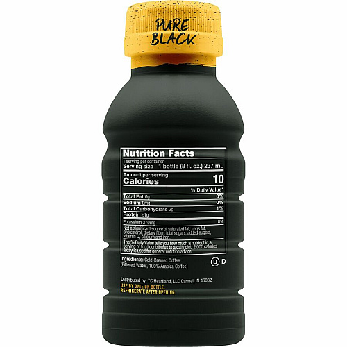 Java House Cold Brew Colombian Black Coffee Bottles Black Coffee - 8 fl oz - Colombian - 6 / Box (FC109080)