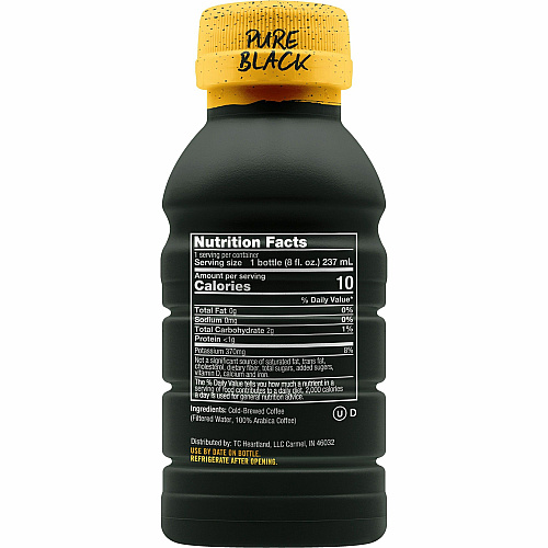 Java House Cold Brew Colombian Black Coffee Bottles Black Coffee - 8 fl oz - Colombian - 6 / Box (FC109080)