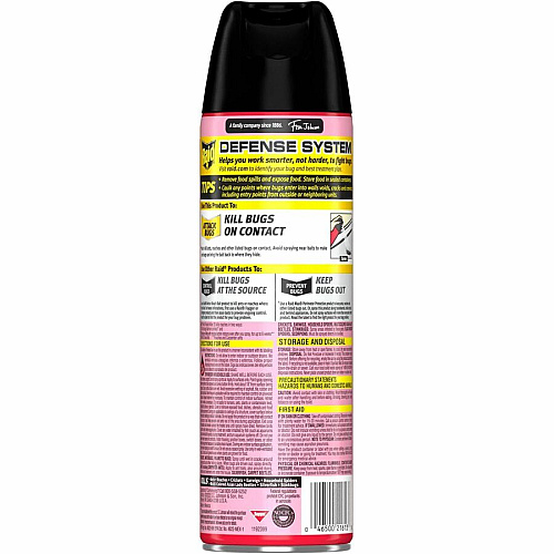 Raid Ant & Roach Killer Spray Spray - Kills Cockroaches, Ants, Silverfish, Water Bugs, Palmetto Bug, Carpet Beetle, Earwig, Spider, Lady Beetle, Black Widow Spider, Crickets, ... - 1.09 lb - Clear - 1 Each (366000)
