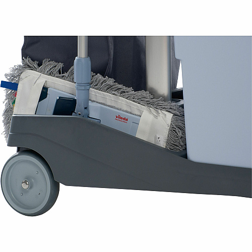 Vileda Professional VoleoPro Cart 4 Casters - Plastic, Aluminum, Anodized Aluminum, Steel - 4.80" Width x 7.99" Depth x 17.83" Height - Gray - 1 Each (143724)