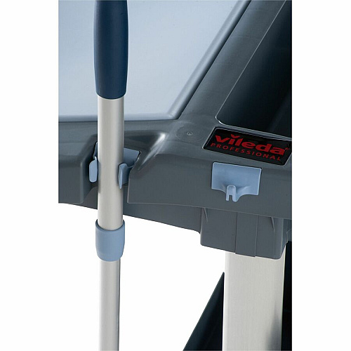 Vileda Professional VoleoPro Cart 4 Casters - Plastic, Aluminum, Anodized Aluminum, Steel - 4.80" Width x 7.99" Depth x 17.83" Height - Gray - 1 Each (143724)