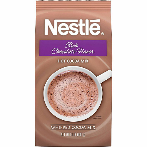 Nestea Nestle Rich Chocolate Hot Cocoa Mix 1.50 lb - Chocolate - 12 / Carton (12242)