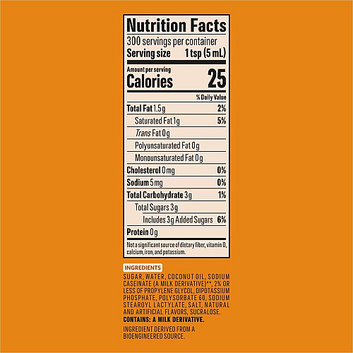 Nestea Nestle Caramel Flavored Liquid Creamer Pump Bottle Artificial Caramel Flavor - 50.70 fl oz (1.50 L) - 300 ServingBottle - 1 Each (73358)