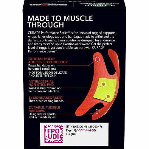 Curad Finger/Knuckle Antibacterial Bandage Assorted Sizes - Assorted - Fabric - 20 / Box (CURIM5021V1)