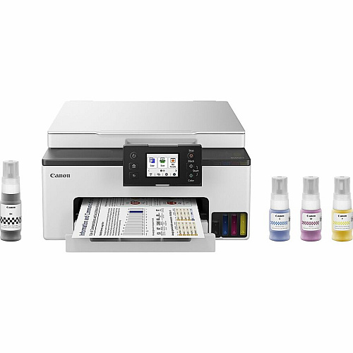 Canon MAXIFY GX1020 Wired & Wireless Inkjet Multifunction Printer - Color - White