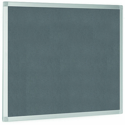 MasterVision Ayda Fabric Bulletin Board Gray Fabric, Felt Surface - Self-healing, Sleek Style - Aluminum Frame - 18" Height x 24" Width - 1 Each (FA02429214)