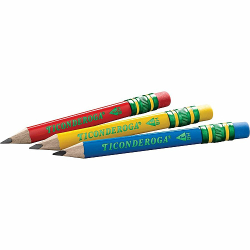 Dixon My First Short Pencils Assorted Barrel - 12 / Box (X33112)