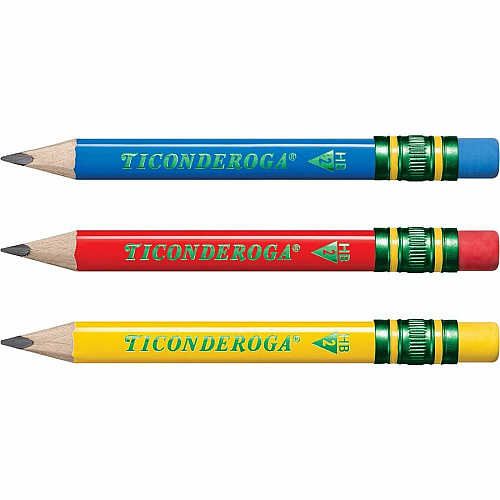 Dixon My First Short Pencils Assorted Barrel - 12 / Box (X33112)
