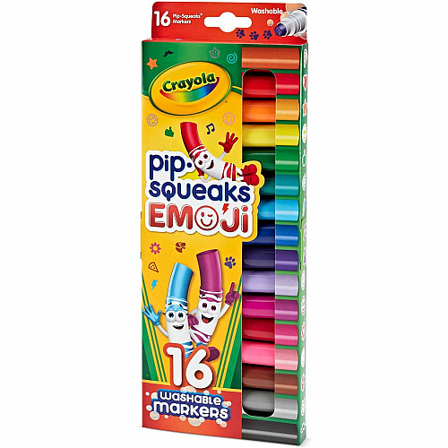 Crayola Pip Squeaks Marker Stamps Washable - Assorted Ink - 16 / Pack (588717)