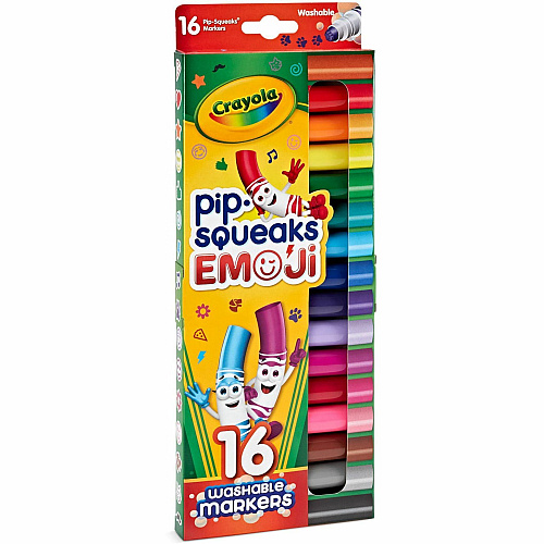Crayola Pip Squeaks Marker Stamps Washable - Assorted Ink - 16 / Pack (588717)