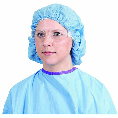 Medline Clear Frame/Lens Safety Glasses Recommended for: Eye - One Size - Ultraviolet, Impact Protection - Latex-free, Comfortable, Secure Fit, UV Resistant - 144 / Carton (NON24770CT)