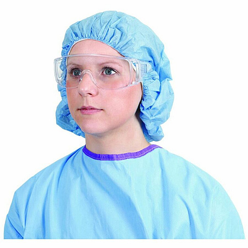 Medline Visitor Safety Glasses Regular - Clear - Latex-free, Comfortable, Disposable - 1 Each (NON24777V)