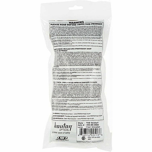 Medline Visitor Safety Glasses Regular - Clear - Latex-free, Comfortable, Disposable - 1 Each (NON24777V)
