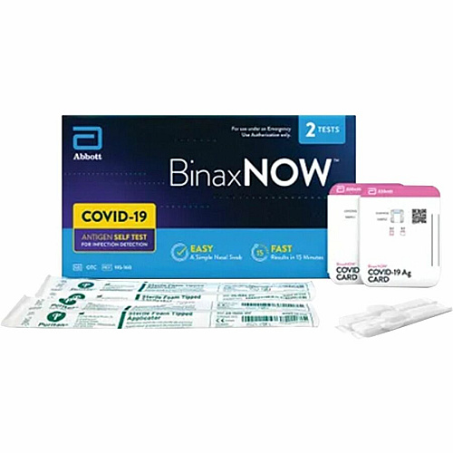 BinaxNOW Rapid Antigen Test Kit Kit for COVID-19 (TSTABN2)