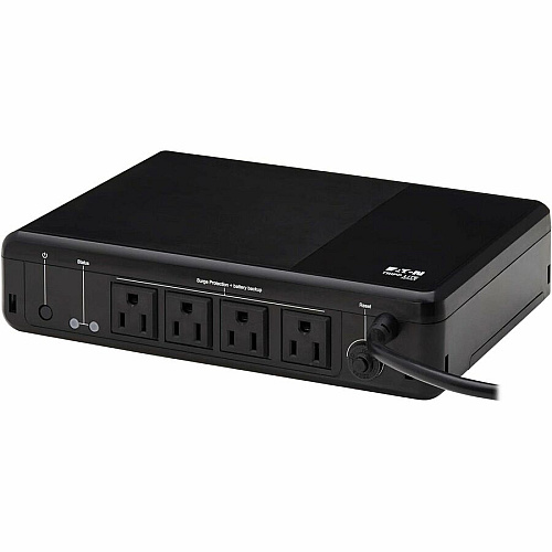 Eaton Tripp Lite Series 600VA 300W 120V Standby UPS - 4 NEMA 5-15R Outlets (Surge + Battery Backup), 5-15P Plug, Desktop Desktop/Surface/Wall Mountable - 8 Hour Recharge - 1.50 Minute Stand-by - 120 V AC Input - 120 V AC Output - Single Phase - P (BC600R)