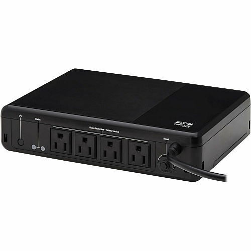 Eaton Tripp Lite Series 600VA 300W 120V Standby UPS - 4 NEMA 5-15R Outlets (Surge + Battery Backup), 5-15P Plug, Desktop Desktop/Surface/Wall Mountable - 8 Hour Recharge - 1.50 Minute Stand-by - 120 V AC Input - 120 V AC Output - Single Phase - P (BC600R)
