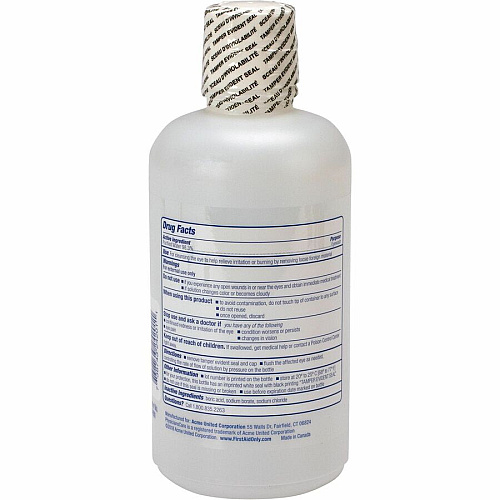First Aid Only Sterile Ophthalmic Solution Eyewash 1 quart - Sterile - For Eye Burning, Irritated Eyes - 1 Each (24201)