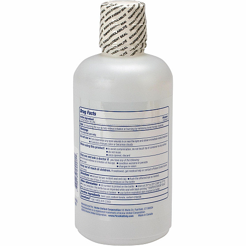 First Aid Only Sterile Ophthalmic Solution Eyewash 1 quart - Sterile - For Eye Burning, Irritated Eyes - 1 Each (24201)