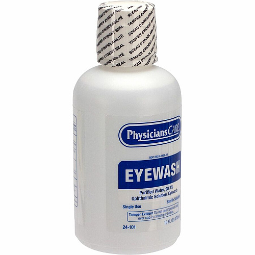 First Aid Only Sterile Ophthalmic Solution Eyewash 16 fl oz - Sterile - For Eye Burning, Irritated Eyes - 1 Each (24101)