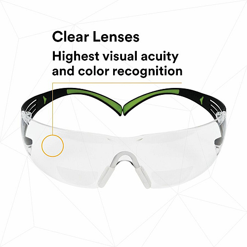 3M SecureFit Protective Eyewear Recommended for: Workplace, Assembly, Cleaning, Demolition, Drilling, Electrical, Facility Maintenance, Grinding, Machine Operation, Metal Machining, Masonry, ... - Fog, UVA, UVB, UVC, Ultraviolet Protection - Pol (SF425AF)