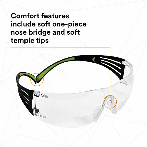 3M SecureFit Protective Eyewear Recommended for: Workplace, Assembly, Cleaning, Demolition, Drilling, Electrical, Facility Maintenance, Grinding, Machine Operation, Metal Machining, Masonry, ... - Fog, UVA, UVB, UVC, Ultraviolet Protection - Pol (SF425AF)