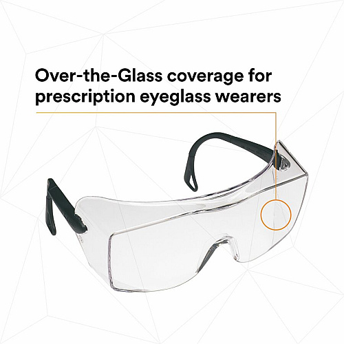 3M OX Protective Eyewear - Clear Lens Recommended for: Workplace, Eye - Fog, UVA, UVB, UVC Protection - Polycarbonate - Black - Anti-fog, Anti-scratch, Comfortable, Adjustable Temple, Impact Resistant - 1 Each (1216600000)