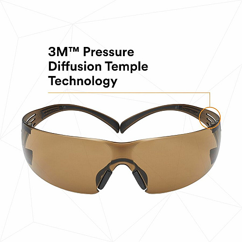 3M SecureFit Protective Eyewear Recommended for: Eye, Indoor/Outdoor - Fog, UVA, UVB, UVC Protection - Polycarbonate - Black - Anti-fog, Comfortable, Soft, Nose Bridge, Impact Resistant, Adjustable Temple - 20 / Carton (SF405SGAFBCT)