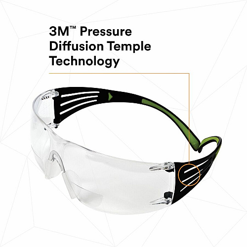 3M SecureFit Protective Eyewear Recommended for: Workplace, Assembly, Cleaning, Demolition, Drilling, Electrical, Facility Maintenance, Grinding, Machine Operation, Metal Machining, Masonry, ... - Fog, UVA, UVB, UVC, Ultraviolet Protection - P (SF425AFCT)
