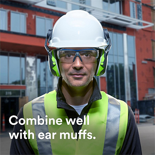 3M SecureFit Protective Eyewear Recommended for: Workplace, Assembly, Cleaning, Demolition, Drilling, Electrical, Facility Maintenance, Grinding, Machine Operation, Metal Machining, Masonry, ... - Fog, UVA, UVB, UVC, Ultraviolet Protection - P (SF425AFCT)