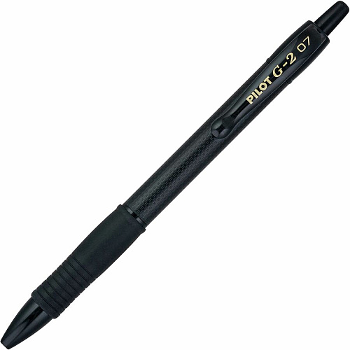 G2 Edge Gel Pen 0.7 mm Fine Pen Point - Refillable - Black Ink - Gel-based - Tungsten Carbide Tip - 36 / Pack (15955)