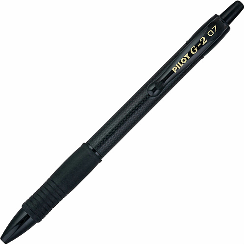 G2 Edge Gel Pen 0.7 mm Fine Pen Point - Refillable - Black Ink - Gel-based - Tungsten Carbide Tip - 36 / Pack (15955)