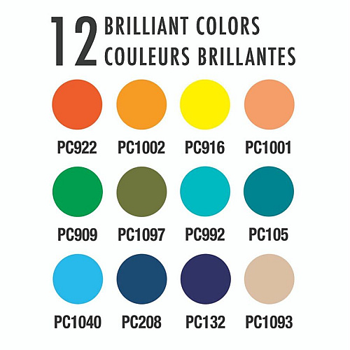 Prismacolor Premier Soft Core Colored Pencil Sets Tuscan Red, Pumpkin Orange, Goldenrod, Light Sap Green, Olive Green, Peacock Green, Cloud Blue, Light Cerulean Blue, Indigo Blue, Chestnut, Light Umber, ... Lead - 12 / Pack (2023753)