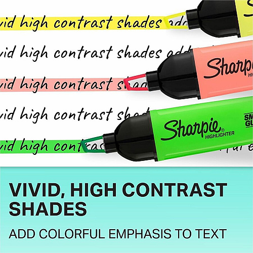 Sharpie Clear View Highlighter Assorted Ink - 3 / Pack (2128222)