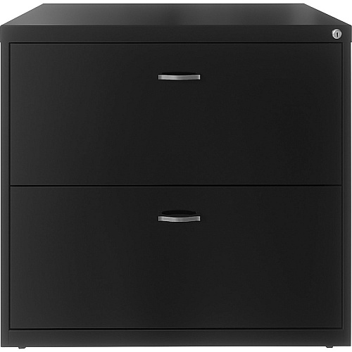 NuSparc 2-Drawer Lateral File 30" Width x 17.6" Depth x 27.7" Height - 2 x Drawer(s) for File - Letter - Lateral - Interlocking, Anti-tip, Ball Bearing Slide, Ball-bearing Suspension, Removable Lock, Leveling Glide, Adjustable Glide, Durable,  (LF218AABK)