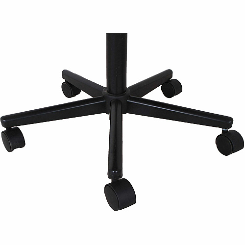 NuSparc Armless Task Chair Fabric Seat Material - Black - 1 Each (CH302MNBK)