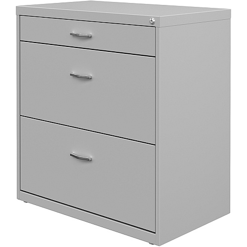 NuSparc Pencil Drawer Lateral File 30" Width x 17.6" Depth x 31.7" Height - 2 x Drawer(s) for File, Pencil - Letter - Lateral - Interlocking, Anti-tip, Ball Bearing Slide, Ball-bearing Suspension, Removable Lock, Durable, Nonporous Surface, Ad (LF318BBSR)
