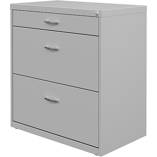 NuSparc Pencil Drawer Lateral File 30" Width x 17.6" Depth x 31.7" Height - 2 x Drawer(s) for File, Pencil - Letter - Lateral - Interlocking, Anti-tip, Ball Bearing Slide, Ball-bearing Suspension, Removable Lock, Durable, Nonporous Surface, Ad (LF318BBSR)
