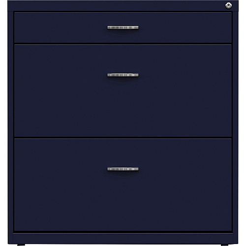 NuSparc Pencil Drawer Lateral File 30" Width x 17.6" Depth x 31.7" Height - 2 x Drawer(s) for File, Pencil - Letter - Lateral - Interlocking, Anti-tip, Ball Bearing Slide, Ball-bearing Suspension, Removable Lock, Durable, Nonporous Surface, Ad (LF318BBNY)