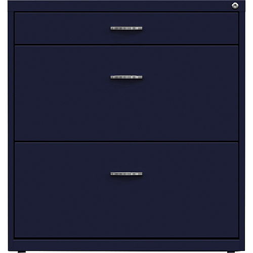 NuSparc Pencil Drawer Lateral File 30" Width x 17.6" Depth x 31.7" Height - 2 x Drawer(s) for File, Pencil - Letter - Lateral - Interlocking, Anti-tip, Ball Bearing Slide, Ball-bearing Suspension, Removable Lock, Durable, Nonporous Surface, Ad (LF318BBNY)